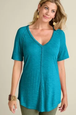 Soft Surroundings Tops|Lainey Slub Tee