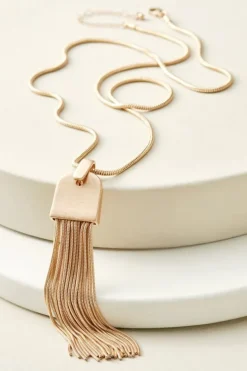 Soft Surroundings Jewelry|Necklaces|Laurana Tassel Necklace Gold