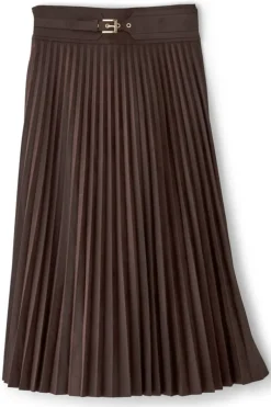 Soft Surroundings Skirts|Lavina Faux Suede Skirt DarkBrown