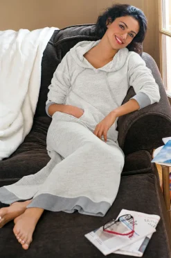 Soft Surroundings Dresses|Sleepwear & Lounge|Lazy Day Lounge Dress White/Grey