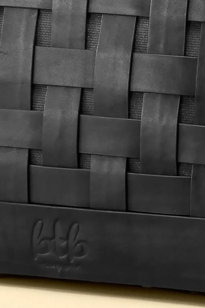 Soft Surroundings Handbags|Leather Strap In Clutch Black
