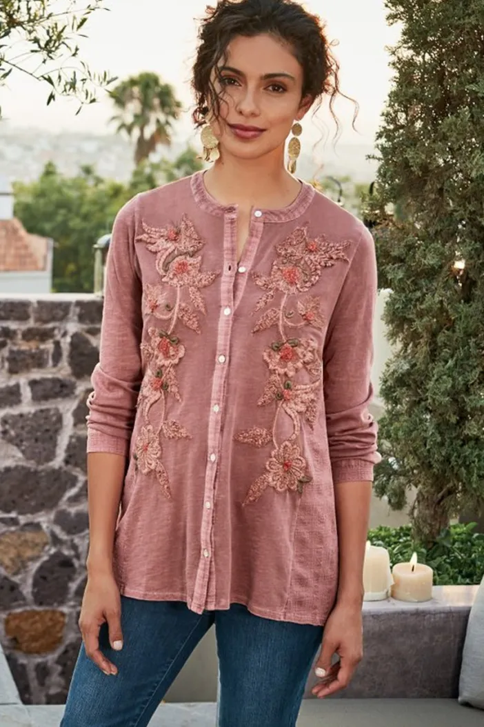 Soft Surroundings Tops|Tunics & Leggings|L'Enchant Top Rose