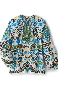Soft Surroundings Tops|Leona Long Sleeve Top TibetanScarf
