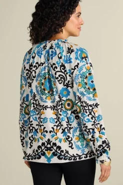 Soft Surroundings Tops|Leona Long Sleeve Top TibetanScarf
