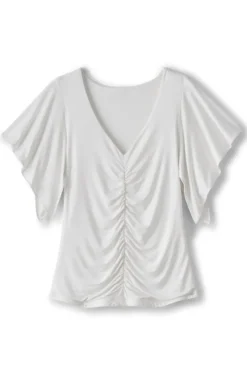Soft Surroundings Tops|Leya Ruched Top SwedishBlue