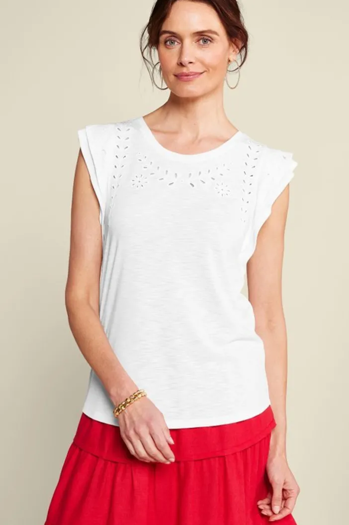 Soft Surroundings Tops|Libby Tee TealBlue