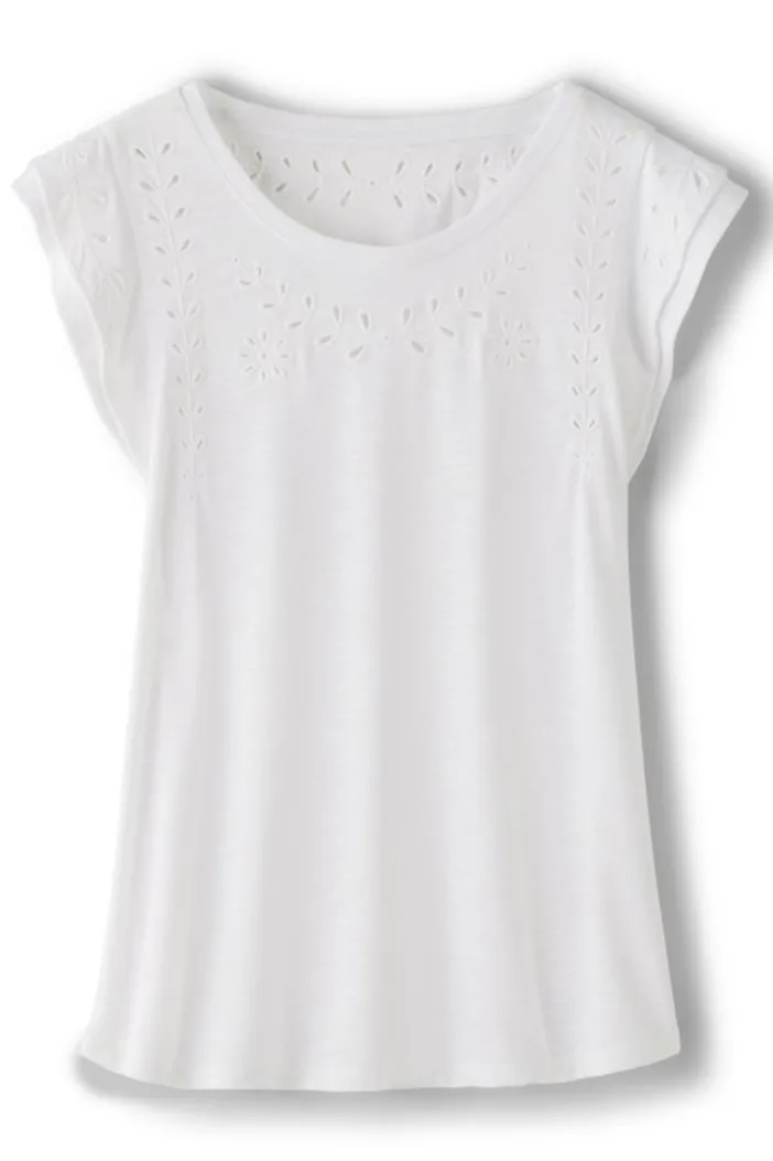 Soft Surroundings Tops|Libby Tee TealBlue