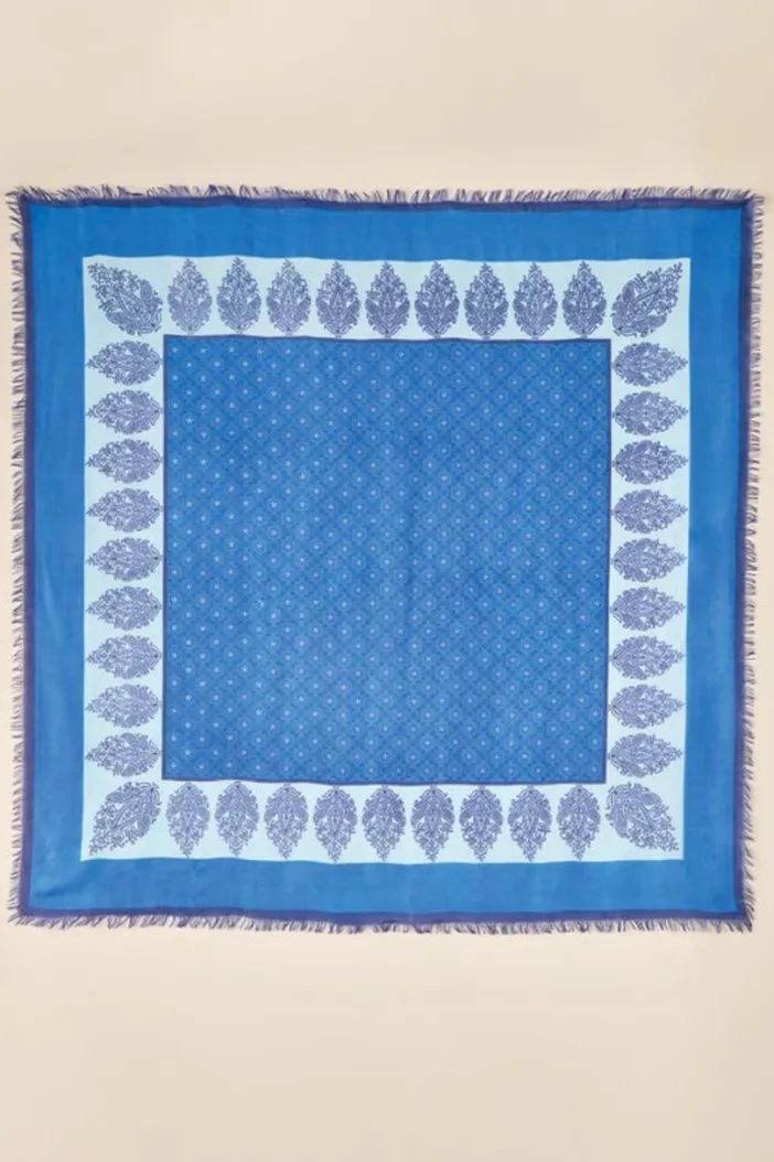 Soft Surroundings Scarves & Wraps|Livie Square Scarf BlueMulti