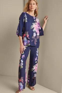Soft Surroundings Pants|Lizette Wide-Leg Pant