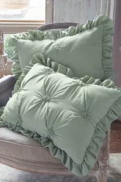 Soft Surroundings Bedding|Bedding Collections|Lombardi Smocked Bed Sham I SeaMoss