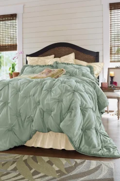 Soft Surroundings Bedding|Bedding Collections|Lombardi Smocked Bed Sham I SeaMoss