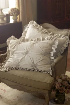 Soft Surroundings Bedding|Bedding Collections|Lombardi Smocked Bed Sham I SeaMoss
