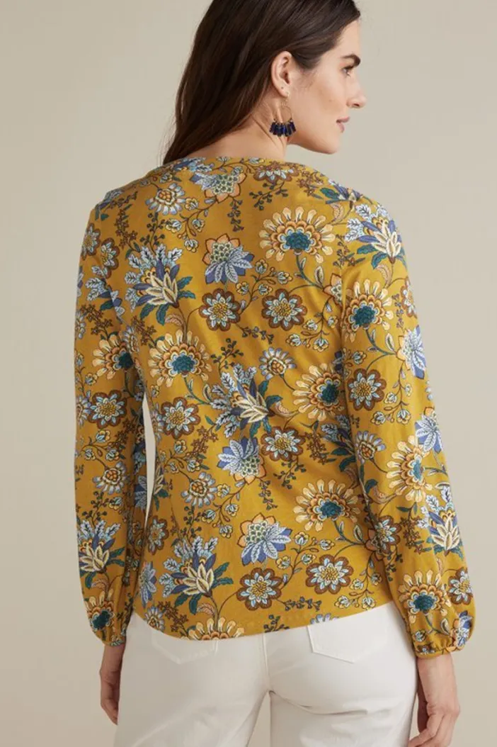 Soft Surroundings Tops|Lorna Button Front Top