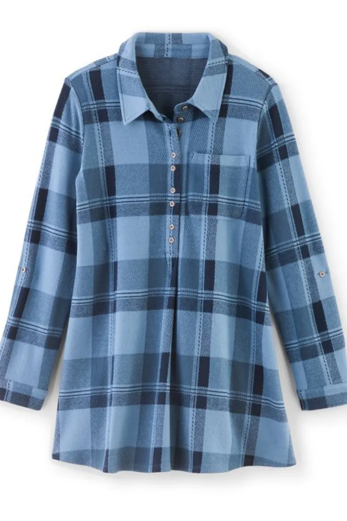 Soft Surroundings Tops|Mad About Plaid Top