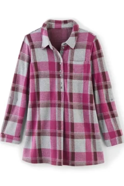 Soft Surroundings Tops|Mad About Plaid Top