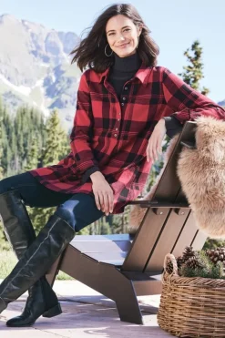 Soft Surroundings Tops|Tunics & Leggings|Mad About Plaid Tunic