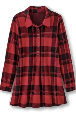 Soft Surroundings Tops|Tunics & Leggings|Mad About Plaid Tunic