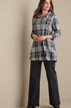 Soft Surroundings Tops|Tunics & Leggings|Mad About Plaid Tunic