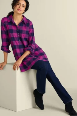 Soft Surroundings Tops|Tunics & Leggings|Mad About Plaid Tunic