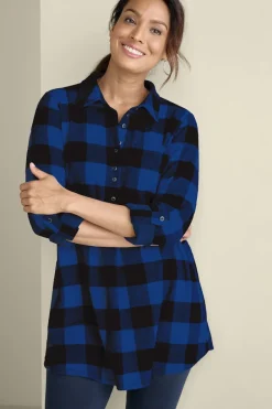 Soft Surroundings Tops|Tunics & Leggings|Mad About Plaid Tunic