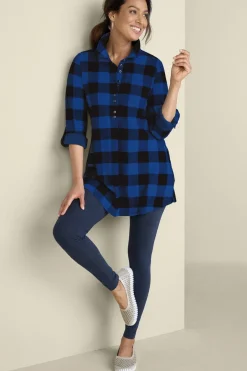 Soft Surroundings Tops|Tunics & Leggings|Mad About Plaid Tunic