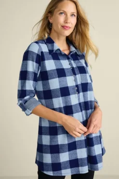Soft Surroundings Tops|Tunics & Leggings|Mad About Plaid Tunic