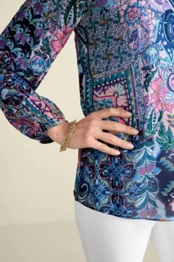 Soft Surroundings Tops|Maisie Long Sleeve Top SafiTapestry