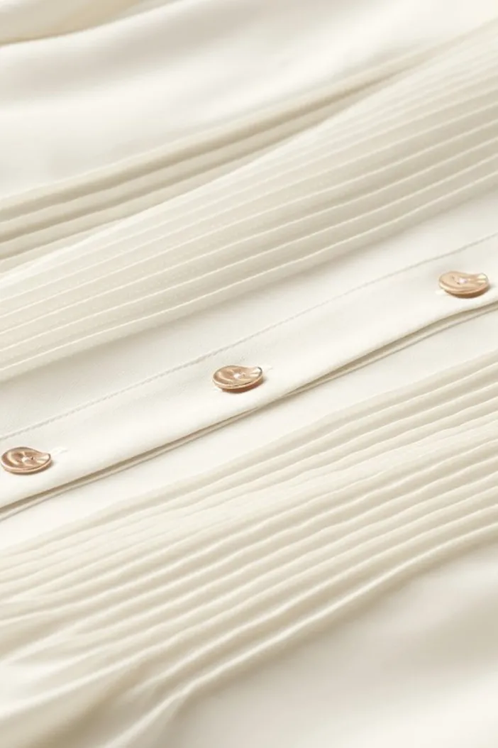 Soft Surroundings Tops|Makara Button Tunic IvoryPearl