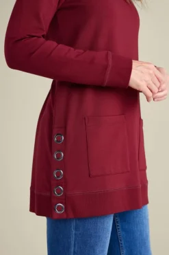 Soft Surroundings Tops|Make It Snappy Pullover