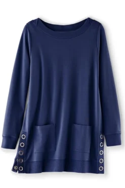Soft Surroundings Tops|Make It Snappy Pullover