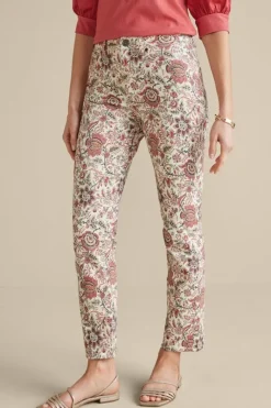 Soft Surroundings Jeans|Manisha Straight Leg Jeans DesertJacobean