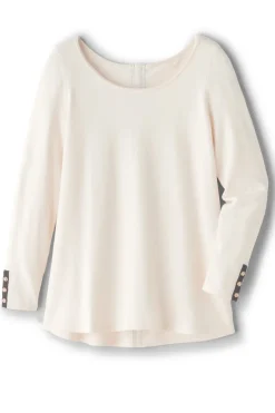 Soft Surroundings Tops|Sweaters & Cardigans|Margulies Tunic Sweater IvoryPearl