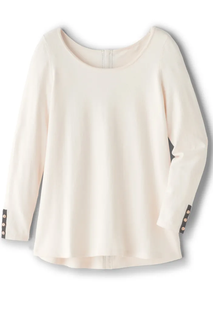 Soft Surroundings Tops|Sweaters & Cardigans|Margulies Tunic Sweater IvoryPearl