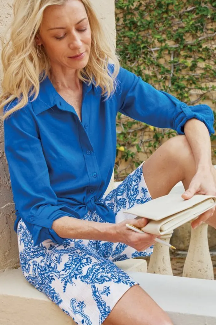 Soft Surroundings Pants|Shorts|Marilla Gauze Shorts