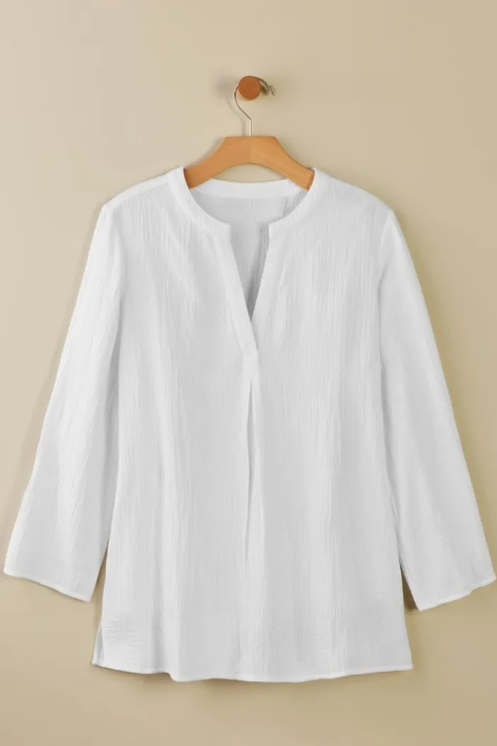 Soft Surroundings Tops|Tunics & Leggings|Marley Gauze Tunic
