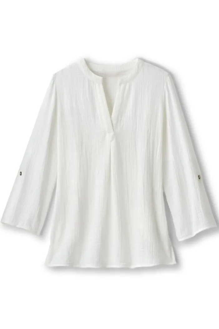 Soft Surroundings Tops|Tunics & Leggings|Marley Gauze Tunic
