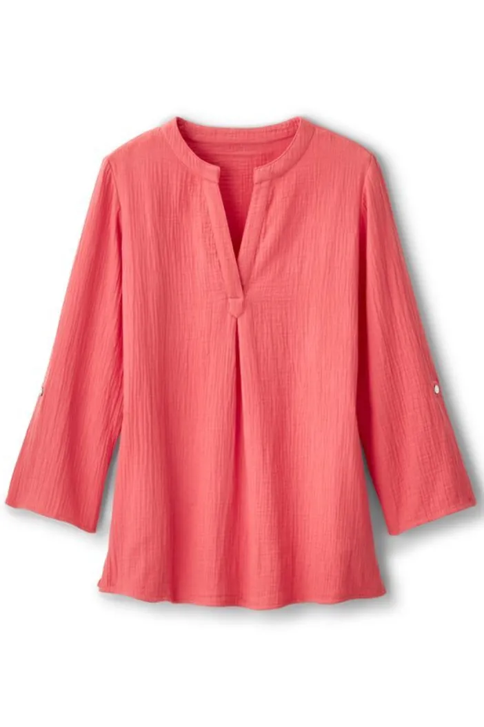 Soft Surroundings Tops|Tunics & Leggings|Marley Gauze Tunic