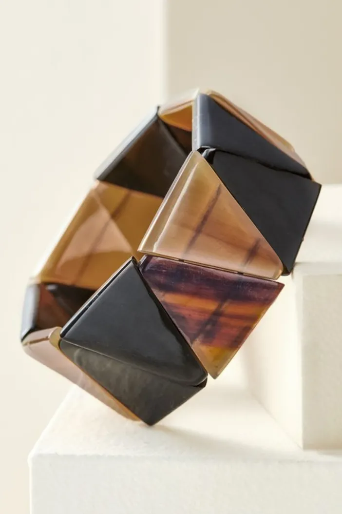 Soft Surroundings Jewelry|Bracelets|Marquette Stretch Bracelet Black/NeutralMulti