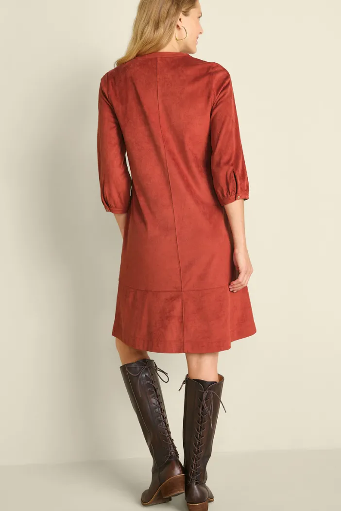 Soft Surroundings Dresses|Martine Faux Suede Dress BossaNova