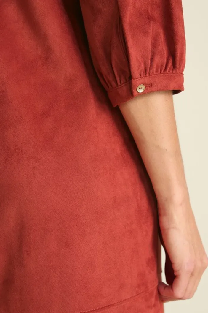 Soft Surroundings Dresses|Martine Faux Suede Dress BossaNova