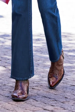 Soft Surroundings Shoes|Matisse Savanna Embossed Bootie Brown