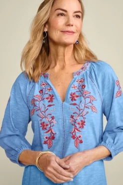 Soft Surroundings Tops|Tunics & Leggings|Meagan Tunic BlueBonnet