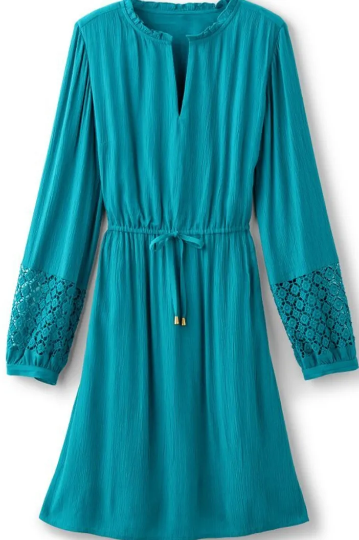 Soft Surroundings Dresses|Meara Gauze Dress TahitianTide