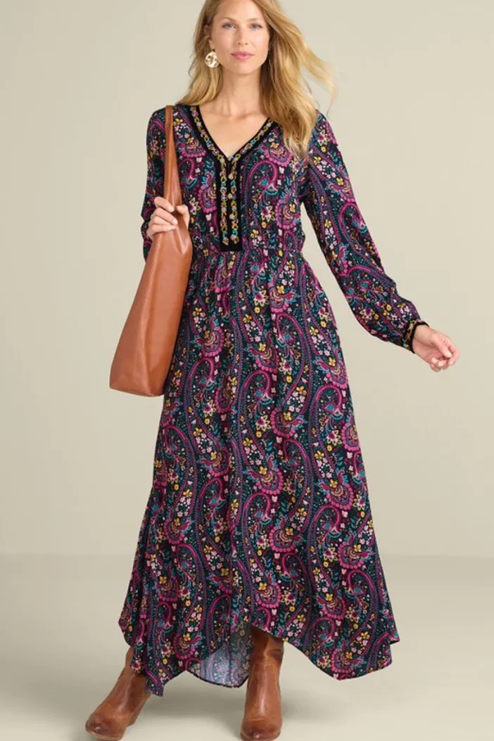 Soft Surroundings Dresses|Meena Maxi Dress PaisleyGardenMulti