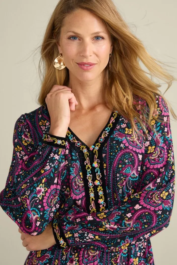 Soft Surroundings Dresses|Meena Maxi Dress PaisleyGardenMulti
