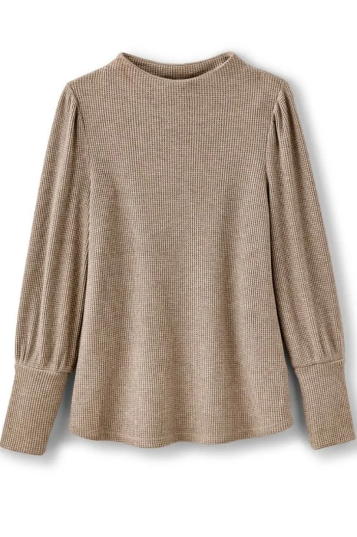 Soft Surroundings Tops|Melina Waffle Pullover