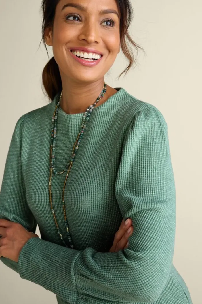 Soft Surroundings Tops|Melina Waffle Pullover