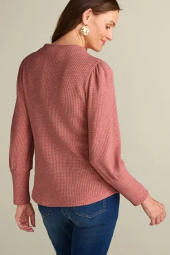 Soft Surroundings Tops|Melina Waffle Pullover