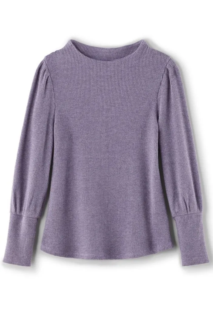 Soft Surroundings Tops|Melina Waffle Pullover