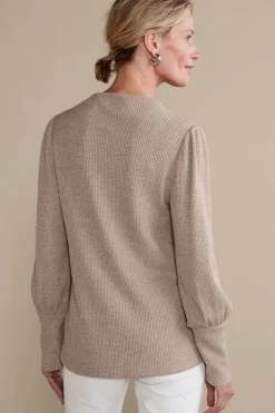 Soft Surroundings Tops|Melina Waffle Pullover